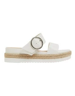 Best Pirce ❤️ Sandler Warsaw White Smooth 🩴 Sandals 😀