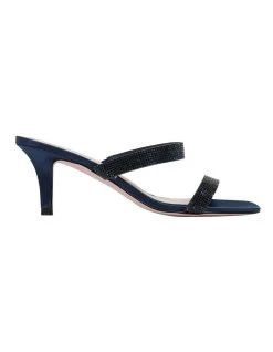 Promo 🎁 Pink Inc Imogen Navy Satin 🩴 Sandals ✔️