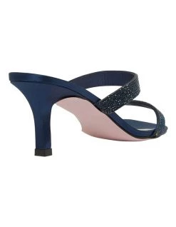 Promo 🎁 Pink Inc Imogen Navy Satin 🩴 Sandals ✔️ -Women Shoes shop 861432310 4 720x928