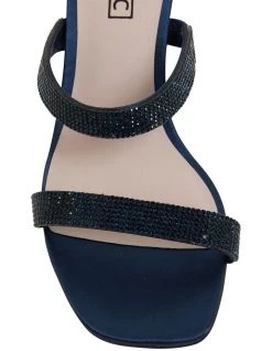 Promo 🎁 Pink Inc Imogen Navy Satin 🩴 Sandals ✔️ -Women Shoes shop 861432310 5 720x928