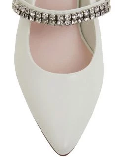 Buy 👏 Pink Inc Vanity White Glove Heeled 👟 Shoes 🛒 -Women Shoes shop 861435190 5 720x928