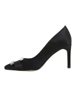 Cheap 😀 Alan Pinkus Ruby Black Satin Heeled 👟 Shoes ⭐ -Women Shoes shop 861437170 3 720x928