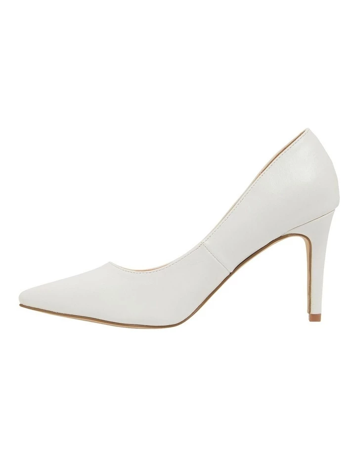 Cheap π Ravella Wild White Smooth Heeled π Shoes π 3 Cheap π Ravella Wild White Smooth Heeled π Shoes π - Image 3