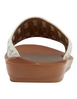 Budget 🛒 Sandler Grid White Smooth 🩴 Sandals 🧨 -Women Shoes shop 862608070 4 720x928