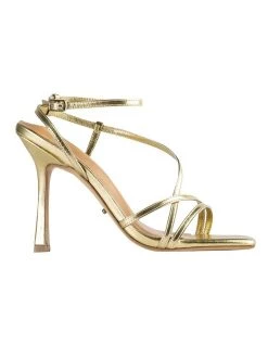 Outlet 🎁 Tony Bianco Franci Gold Nappa Metallic 👠 Heels 🧨