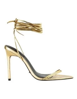 Best Sale 😉 Tony Bianco Millie Gold Foil 👠 Heels 👏