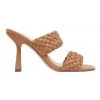 Discount ⌛ Pink Inc Jacinta Dark Camel Weave Glove 🩴 Sandals 🤩