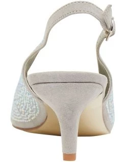 Top 10 🎉 Alan Pinkus Teagan Silver Fabric Heeled 👟 Shoes 🎉 -Women Shoes shop 866104300 5 720x928