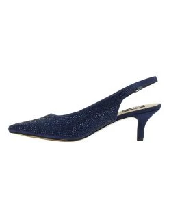 Best reviews of 😉 Alan Pinkus Teagan Navy Fabric Heeled 👟 Shoes ✨ -Women Shoes shop 866104390 3 720x928