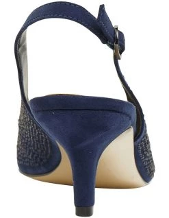 Best reviews of 😉 Alan Pinkus Teagan Navy Fabric Heeled 👟 Shoes ✨ -Women Shoes shop 866104390 5 720x928