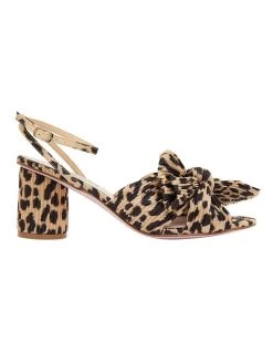 Cheap 🎁 Pink Inc Secret Leopard Fabric 🩴 Sandals 💯