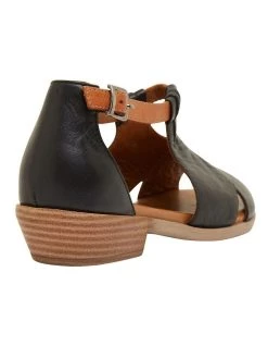 Cheapest 🌟 Easy Steps Laguna Black/Cognac Glove 🩴 Sandals 😍 -Women Shoes shop 866859040 4 720x928