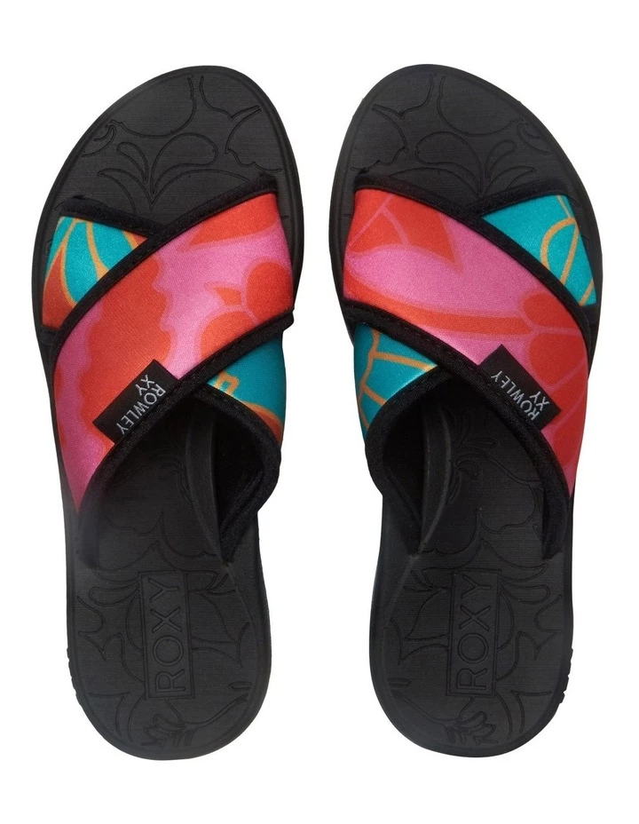 Discount ⭐ Roxy Everlei Black Slide 🤩 4 Discount ⭐ Roxy Everlei Black Slide 🤩 - Image 4