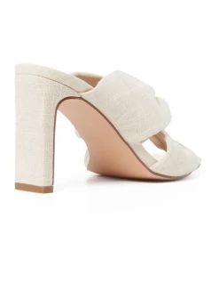 Coupon 👏 Forever New Jada Linen Knot White Mule Heel 👍 -Women Shoes shop 871390450 4 720x928