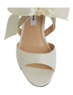 Best Pirce 🥰 NINA Claudia Ivory Satin 🩴 Sandals 😍 -Women Shoes shop 871763410 6 720x928