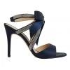 Discount 🎉 NINA Claudia New Navy Satin 🩴 Sandals 🛒