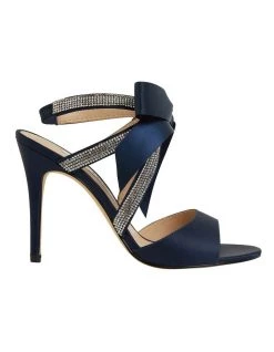 Discount ๐ NINA Claudia New Navy Satin ๐ฉด Sandals ๐