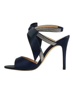 Discount 🎉 NINA Claudia New Navy Satin 🩴 Sandals 🛒 -Women Shoes shop 871763680 3 720x928