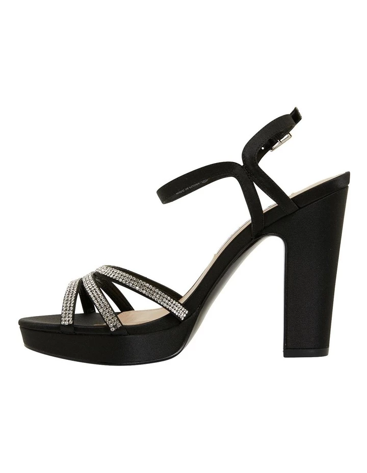 Cheap π― NINA Saralyn Black Satin π©΄ Sandals π₯ 3 Cheap π― NINA Saralyn Black Satin π©΄ Sandals π₯ - Image 3