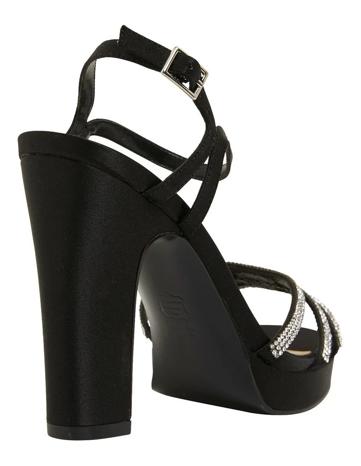 Cheap π― NINA Saralyn Black Satin π©΄ Sandals π₯ 4 Cheap π― NINA Saralyn Black Satin π©΄ Sandals π₯ - Image 4