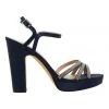 Buy 🤩 NINA Saralyn Navy Satin 🩴 Sandals 🔥