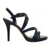 Promo 🧨 NINA Reatha New Navy Satin 🩴 Sandals 👍