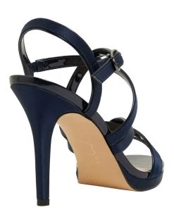 Promo 🧨 NINA Reatha New Navy Satin 🩴 Sandals 👍 -Women Shoes shop 871764760 4 720x928