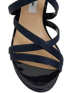 Promo 🧨 NINA Reatha New Navy Satin 🩴 Sandals 👍 -Women Shoes shop 871764760 6 720x928