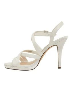 Hot Sale ⌛ NINA Reatha Ivory Satin 🩴 Sandals 🎁 -Women Shoes shop 871764940 3 720x928