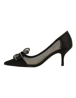 Outlet 🤩 NINA Brite Black Satin Heeled 👟 Shoes 🧨 -Women Shoes shop 871765210 3 720x928