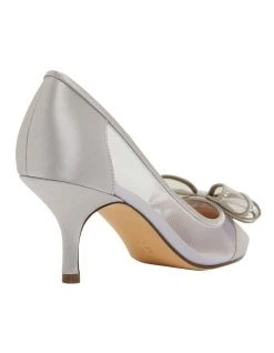 Discount โญ NINA Brite Silver Satin Heeled ๐ Shoes โญ 10 Discount โญ NINA Brite Silver Satin Heeled ๐ Shoes โญ -Women Shoes shop 871765300 4 720x928
