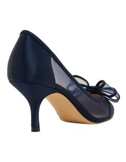 Hot Sale ⭐ NINA Brite New Navy Satin Heeled 👟 Shoes 🥰 -Women Shoes shop 871765480 4 720x928