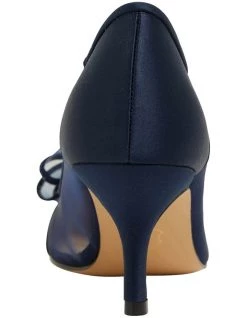 Hot Sale ⭐ NINA Brite New Navy Satin Heeled 👟 Shoes 🥰 -Women Shoes shop 871765480 5 720x928