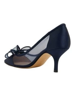 Hot Sale ⭐ NINA Brite New Navy Satin Heeled 👟 Shoes 🥰 -Women Shoes shop 871765480 7 720x928