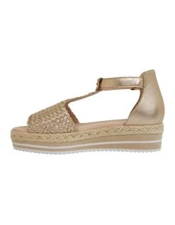 Budget ✨ Jane Debster Daze Soft Gold Weave 🩴 Sandals 👏 -Women Shoes shop 874924570 3 720x928