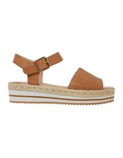 Cheap 🎁 Jane Debster Debbie Tan Weave 🩴 Sandals ⭐