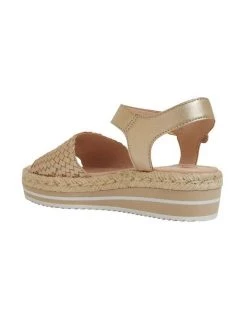 New ⌛ Jane Debster Debbie Soft Gold Weave 🩴 Sandals 💯 -Women Shoes shop 874924840 7 720x928