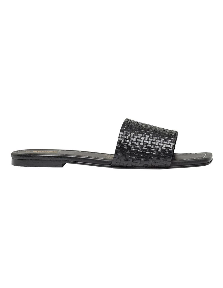 Budget π Oxford Ayla Black Woven Leather Slide π 1 Budget π Oxford Ayla Black Woven Leather Slide π
