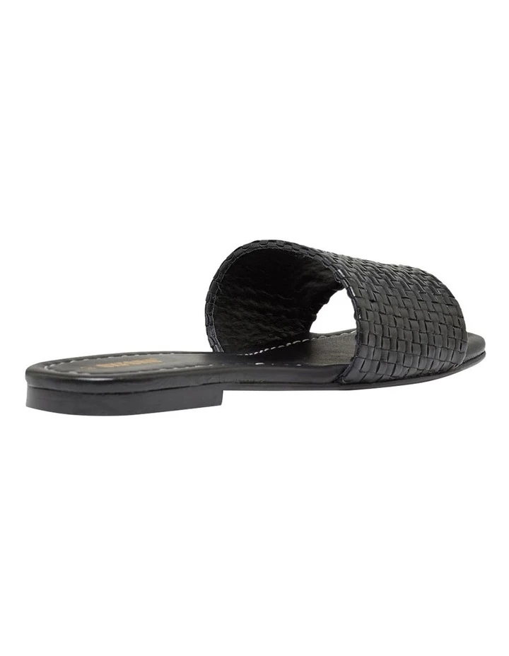 Budget π Oxford Ayla Black Woven Leather Slide π 3 Budget π Oxford Ayla Black Woven Leather Slide π - Image 3