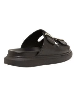 Cheap 👏 Oxford Maisey Black Leather Velcro Slide 👍 -Women Shoes shop 875705140 3 720x928