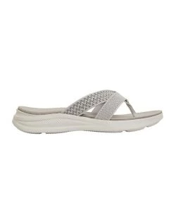 Discount 😀 Active Flex Magda Light Grey Stretch 🩴 Sandals 👏