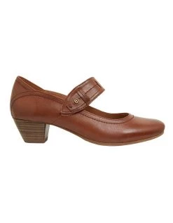 Best Sale 🔔 Wide Steps Appeal Cognac Glove Heeled 👟 Shoes ⭐