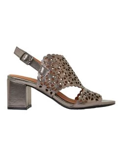 Cheap 🎉 Easy Steps Amelia Pewter Metallic 🩴 Sandals 🤩