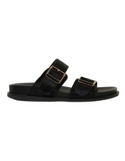 Discount 🌟 Jane Debster Sarina Black Hair 🩴 Sandals 🔥