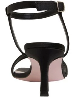 Promo ⭐ Pink Inc Icon Black Satin 🩴 Sandals in Black Satin 👍 -Women Shoes shop 883336060 5 720x928