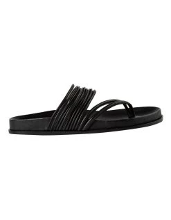 Deals 🔔 Tony Bianco Lamana Black Nappa 🩴 Sandals ❤️
