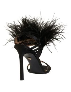 Hot Sale 😉 NINA Dalva Black Satin 🩴 Sandals 🌟 -Women Shoes shop 885023560 4 720x928