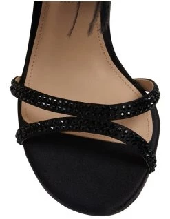 Hot Sale 😉 NINA Dalva Black Satin 🩴 Sandals 🌟 -Women Shoes shop 885023560 6 720x928