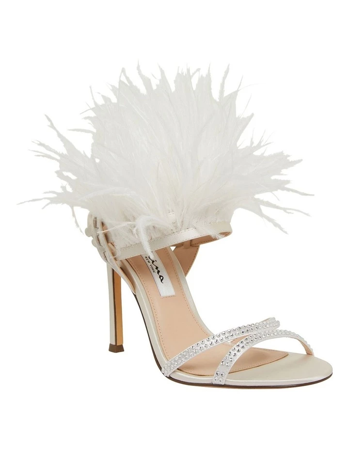 Wholesale π₯° NINA Dalva Ivory Crystal Satin π©΄ Sandals π₯° 2 Wholesale π₯° NINA Dalva Ivory Crystal Satin π©΄ Sandals π₯° - Image 2