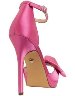 Hot Sale 🤩 NINA Flosie Ultra Pink Satin 🩴 Sandals ✔️ -Women Shoes shop 885024100 4 720x928